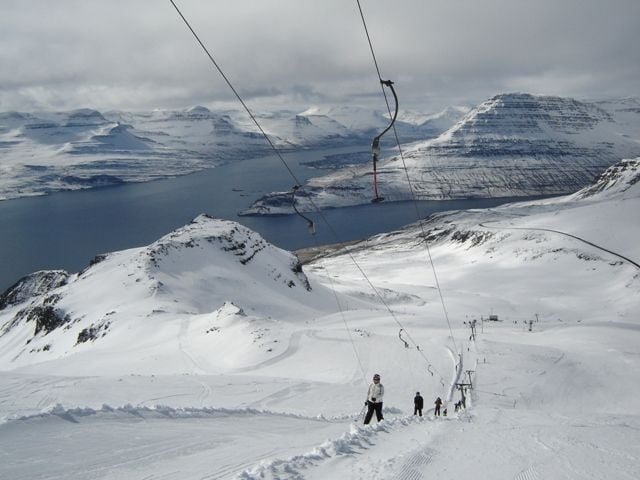 Skiing in East Iceland