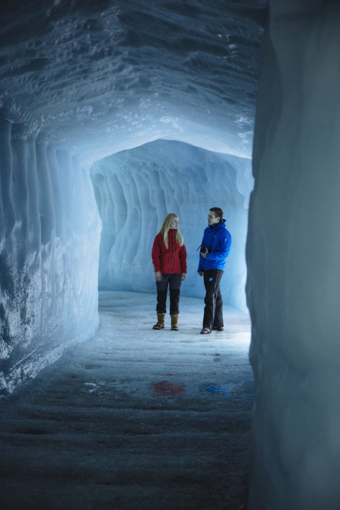 Under Langjökull Glacier
