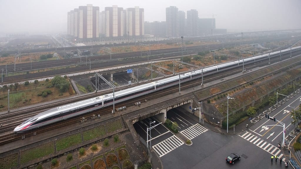 The Beijing-Shanghai high-speed railway
