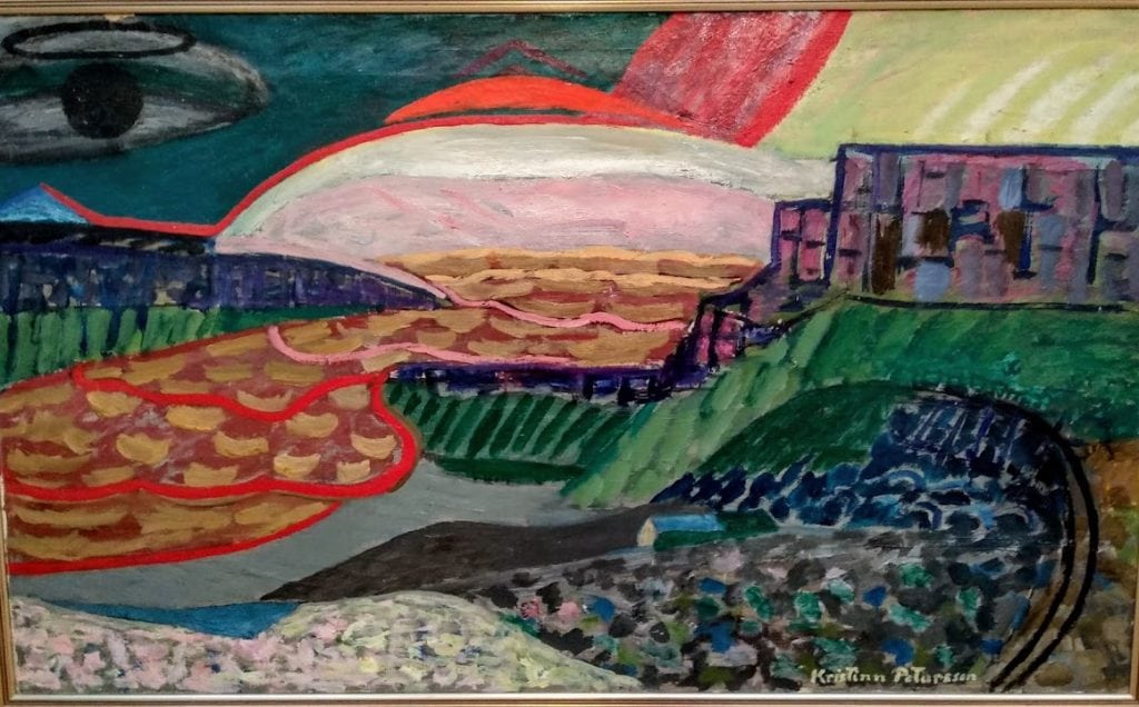 Kristinn Pétursson ( 1896-1981) Landscape 1956