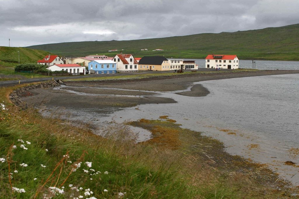 Borðeyri coastline