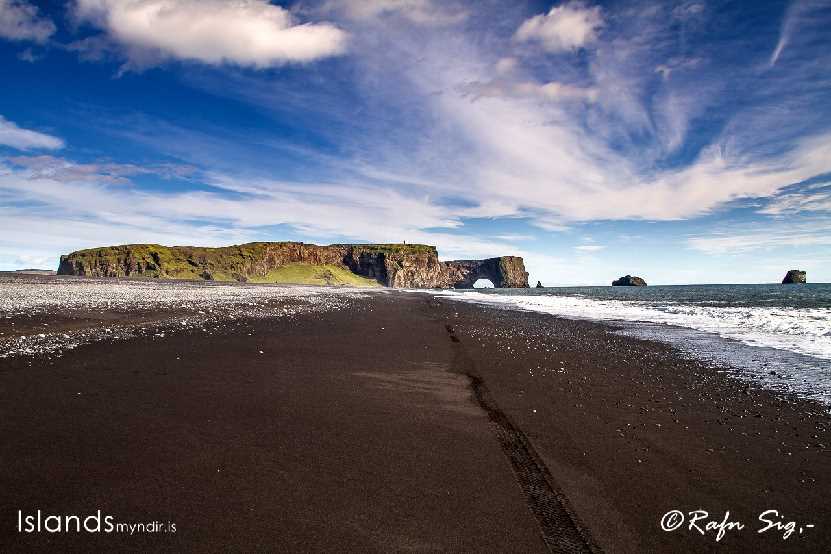 Dyrhólaey (120m) (formerly known as Cape Portland by English seamen) is located on the south coast of Iceland, not far from the village Vík.