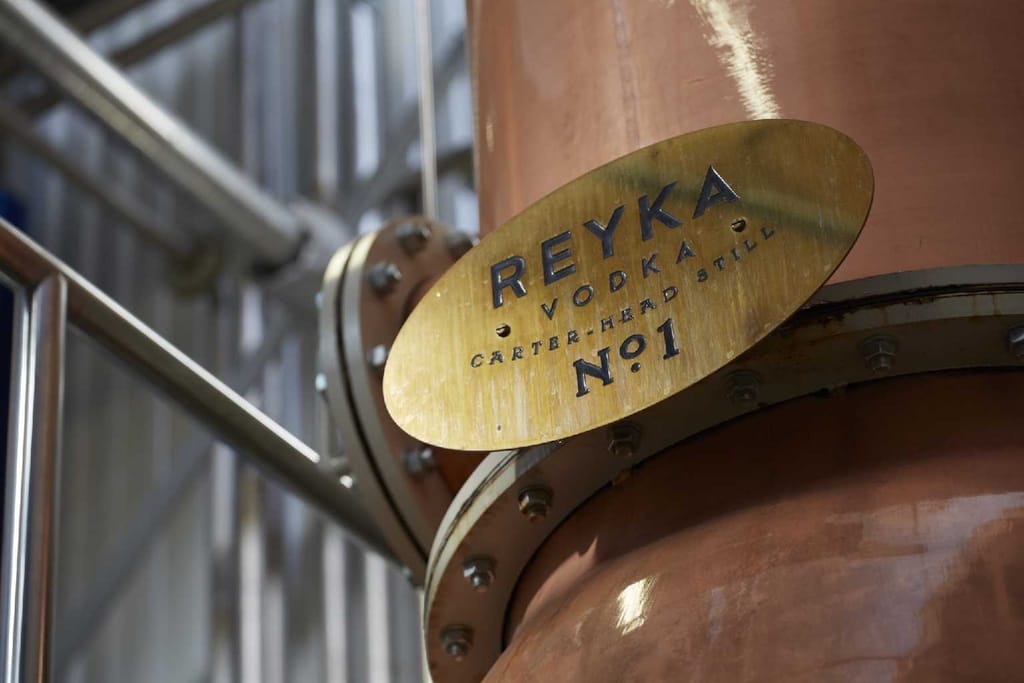 Reyka - Distillery sign