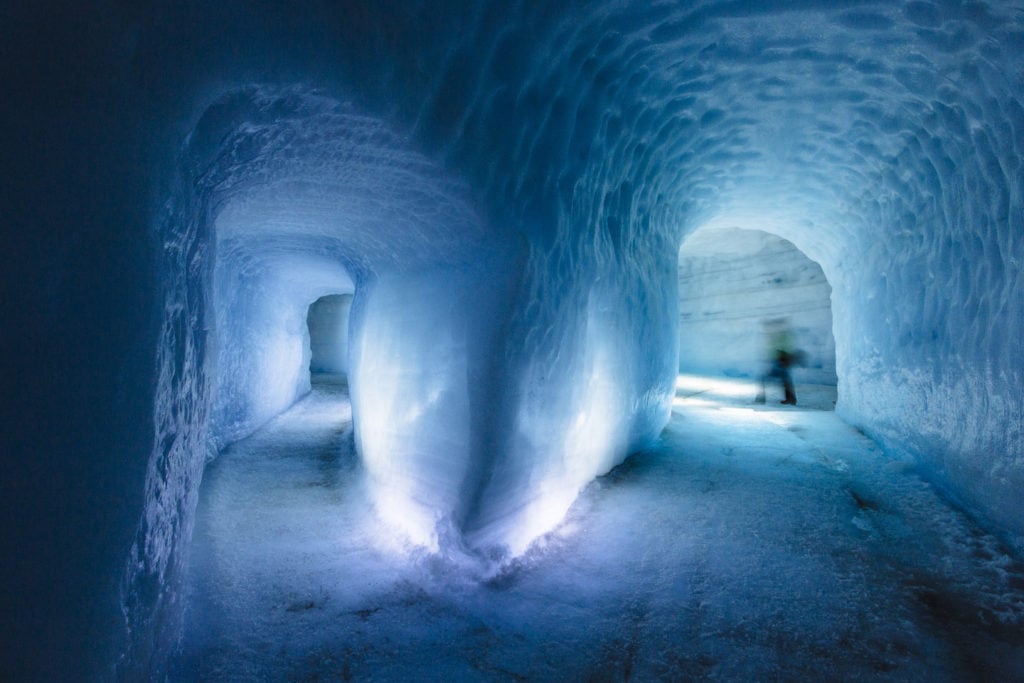 Into the glacier Walkways