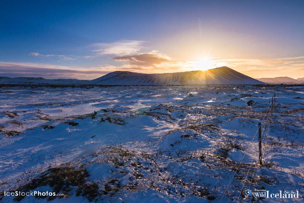 Hverfjall (also known as Hverfell) is a tephra cone or tuff ring volcano in northern Iceland, to the east of Mývatn, Iceland