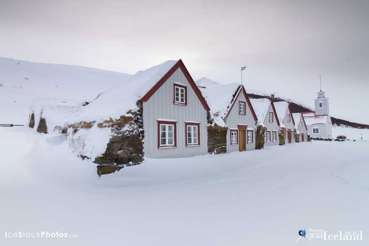 Laufás in Eyjafjörður is located by the estuary of the river Fnjóská and is a renowned church site and chieftain‘s residence. The site still has a vicerage and many remarkable clerics have served there. The farm is a good example of a wealthy vicarage in earlier times.