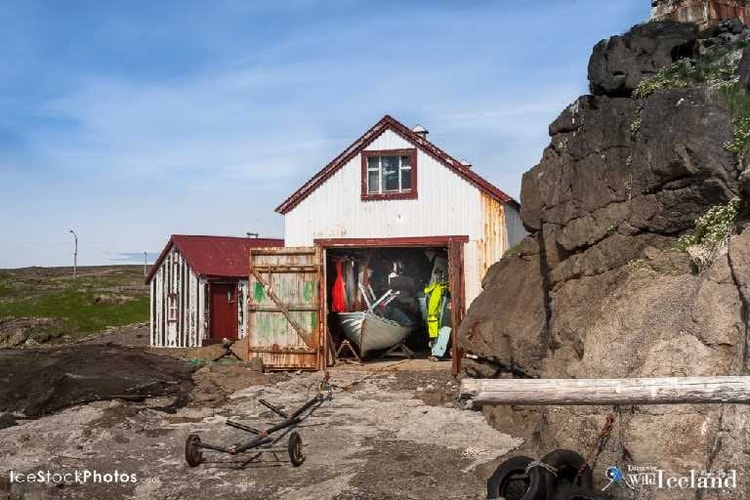 Small village Gjögur, Westfjords, Iceland