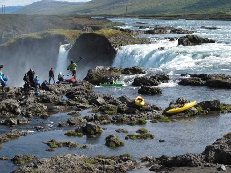 Bjorn ruriksson icelabdictimes_Canooing down Godafoss.IMG_7840