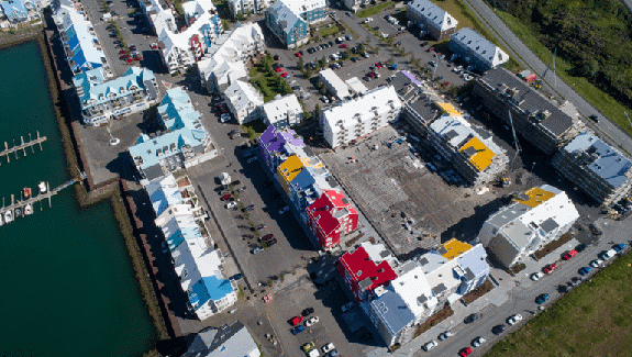 Bryggjuhverfi í uppbygginu, framkvæmd annast ÞG Verk
